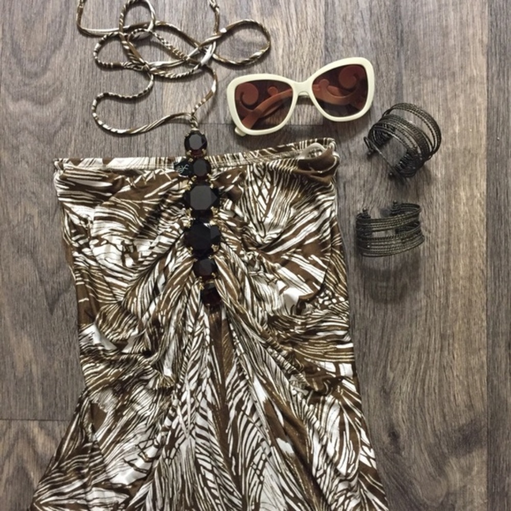 {Sky} Rhinestone Halter - Picture 4 of 5